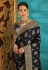 Navy blue silk festival wear saree  4113